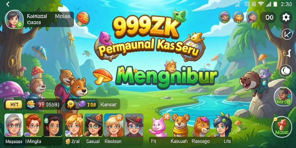 Tampilan antarmuka permainan 999ZK yang menarik dan user-friendly.
