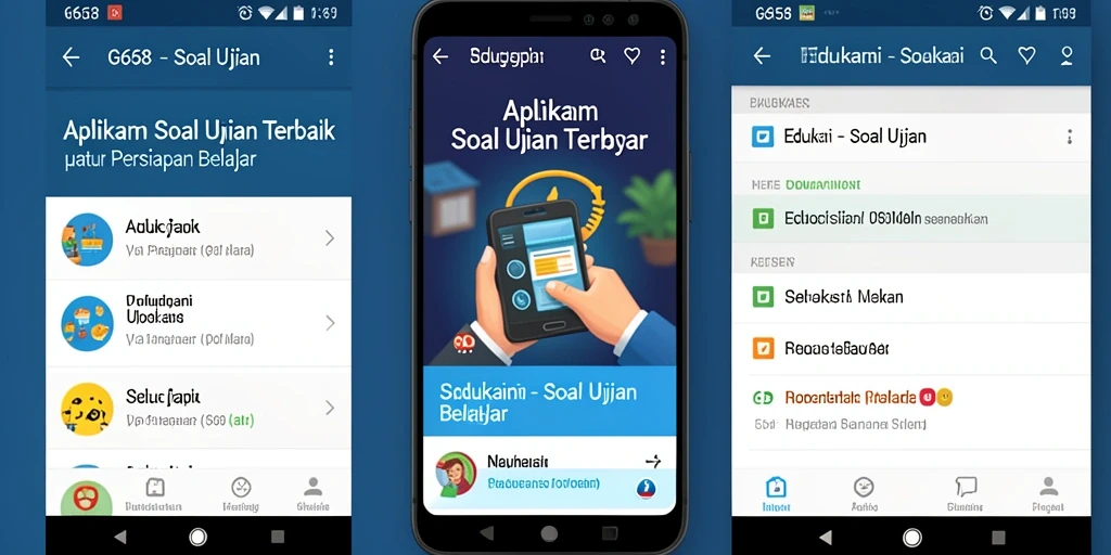 Tampilan antarmuka G668 yang interaktif dan menarik untuk latihan soal ujian.