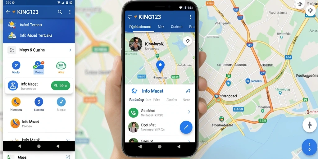 Antarmuka KING123 yang menampilkan informasi kemacetan secara jelas.