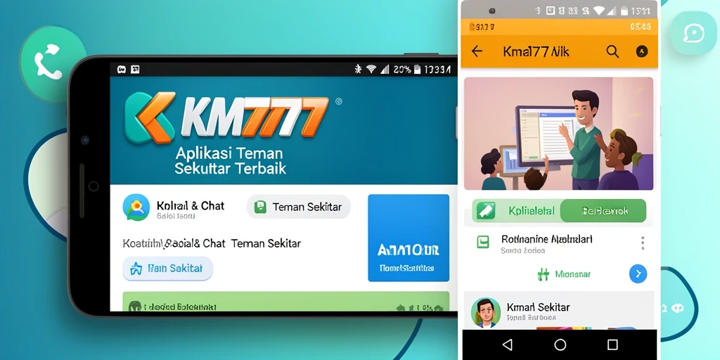 Tampilan antarmuka KM777 yang interaktif dan user-friendly.